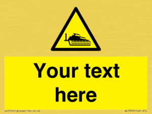 Custom warning grounding cruiser on lock cill